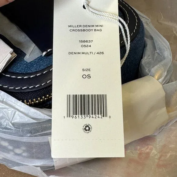 Tory Burch Mini Miller Denim Crossbody Bag - Picture 10 of 11